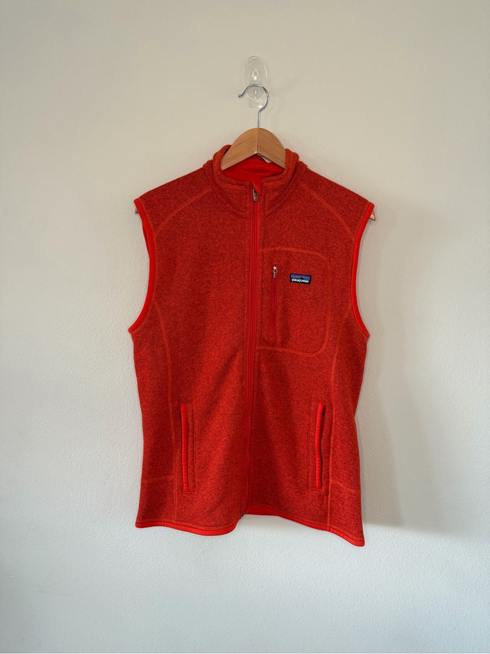 Patagonia Men's Better Sweater Fleece Vest Medium Rust Orange